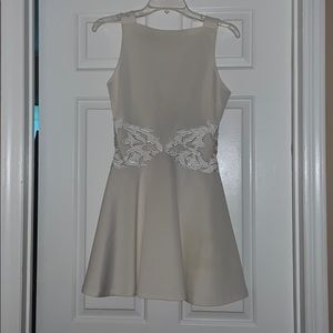 White Open Back Dress